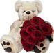 Teddy bear with roses