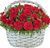 21 красная роза в корзине 1199-21redrosebasket фото