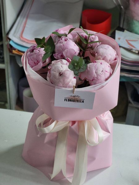 7 розовых пионов 2182-7pinkpion фото