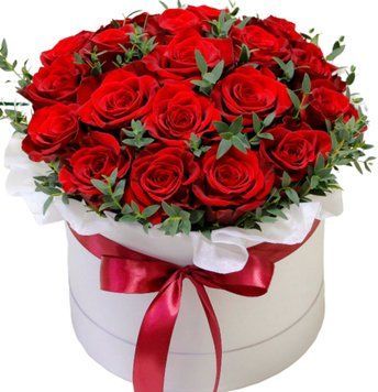 21 червона троянда в коробці 1202-21redroseinbox фото