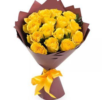 15 жовтих троянд 1300-15yellowrose фото