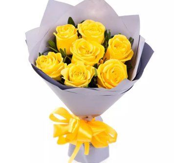 7 жовтих троянд 1362-7yellowroz фото