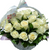 25 белых роз в корзине 1166-25whiterosebasket фото