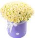 101 white roses in a box