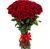 51 red imported roses