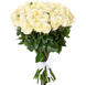 51 white imported roses