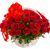 51 красная роза в корзине 1139-51redrosebasket фото