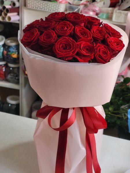 15 червоних троянд 1294-15redrose фото